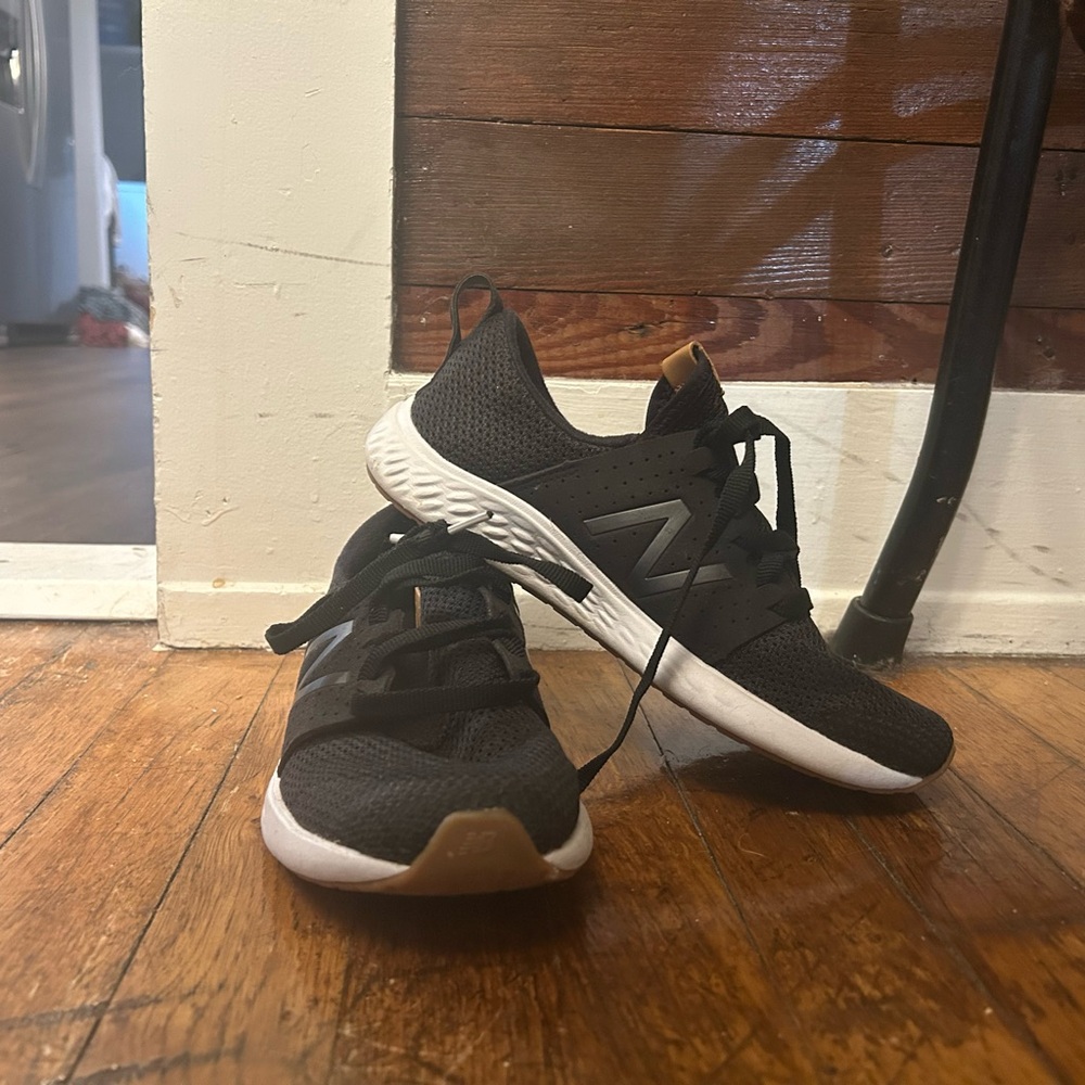New Balance Black and White Running Shoes